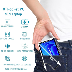 Nueva Mini Laptop <span class=keywords><strong>Reversible</strong></span> Intel de 8 Pulgadas N100 DDR5 con Windows 11 Pro, Pantalla Táctil, Entretenimiento, Uso Conveniente en la Oficina, 2 en 1 - Product Image 3