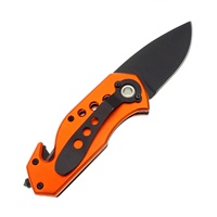 Couteau de poche Unique EDC Cool Sharp tactique pliable Compact avec ceinture Clip Liner Lock pour Camping en plein air aluminium anodisé