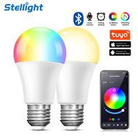 Tuya Smart RGB ampoule LED 9W/15W fonction de mémoire à gradation à distance E14/B22/E27 Globe WiFi AC PC CRI90 2700K/3500K forme de bougie