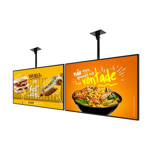 43-inch IR màn hình cảm ứng hiển thị áp phích biển quảng cáo Bảng điều khiển cho nhà hàng menu Đăng bảng quảng cáo cho trung tâm mua sắm treo - Product Image 1