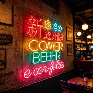 Songwen Custom LED <b>Crystal</b> Neon Light-IP67 Rated Double-Layer <b>Coating</b> Rectangular Shape for Party Use - Product Image 1