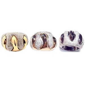 HongKong Luxury Design Pave Setting 18k Yellow Gold Natural Diamond Fine Jewelry Eternity Cocktail Fancy Wedding Ring for Women - Product Image 4