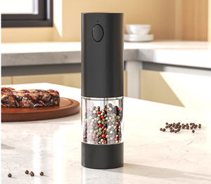 Molinillo de pimienta eléctrico, molinillo de especias a pilas con contenedor transparente lavable de 70 ml - Product Image 4