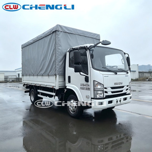 Camion à rideaux souples Isuzu avec bâche en PVC, caisse à rideaux latéraux de 24 m³ pour la logistique portuaire - Product Image 3