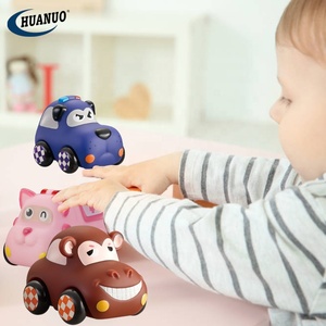 ของเล่นเสริมพัฒนาการเด็กเล็ก 3 ชิ้น <span class=keywords><strong>รถ</strong></span><span class=keywords><strong>การ์ตูน</strong></span>นุ่ม <span class=keywords><strong>รถ</strong></span>พลาสติกนิ่ม <span class=keywords><strong>รถ</strong></span>แข่งแบบลากสำหรับเด็กทารก - Product Image 3