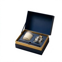 Ensemble cadeau de bougies parfumées et diffuseurs à bâtonnets de luxe, sans alcool, en cire de soja, dans un flacon en verre, pour parfumer la maison