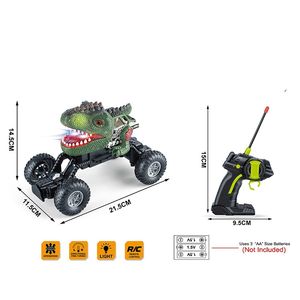 Voiture dinosaure télécommandée jouet voiture télécommandée drôle voiture télécommandée mélangée à la lumière mini dino voiture radio jouets - Product Image 5