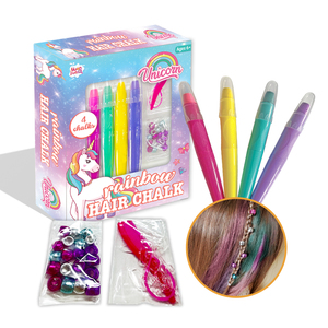 Customizable Girls Diy Hair Beader Tool 4 Color <strong>Hairdressing</strong> Washable Hair Chalk <strong>Toys</strong> <strong>Set</strong> - Product Image 1