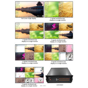 Multiplexeur vidéo HD multi-visualiseur LINK-MI 27 ports, entrées <span class=keywords><strong>BNC</strong></span>/VGA, résolution 1080p, superposition de fenêtre PIP, télécommande RS232 - Product Image 2