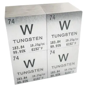 Supply 25.4mm Tungsten Metal Element Cube W Cube For Ornament
