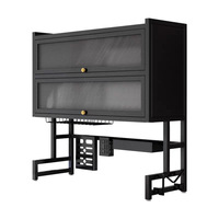 Suporte de Armazenamento para Pia de Cozinha em Metal Ecológico e Durável, Rack Multifuncional de Duas Camadas para Pratos, Colheres e Tigelas