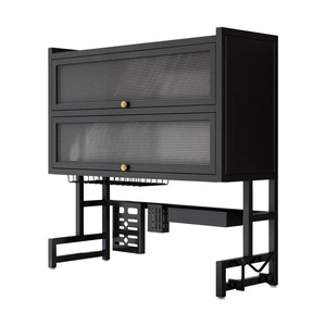 Étagère <span class=keywords><strong>de</strong></span> rangement <span class=keywords><strong>pour</strong></span> évier <span class=keywords><strong>de</strong></span> <span class=keywords><strong>cuisine</strong></span> en métal, écologique, durable, à double niveau, multifonctionnelle, anti-poussière, <span class=keywords><strong>pour</strong></span> assiettes, cuillères et bols - Product Image 5