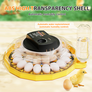 <span class=keywords><strong>Incubateur</strong></span> à œufs portable à grande capacité, 26 œufs, avec retournement automatique des œufs et contrôle de la température, idéal pour l'école, le laboratoire et la maison - Product Image 4