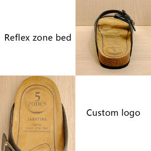 Mules en cuir de vachette et liège ergonomiques, écologiques, classiques, nouvelle tendance, pour femme, à porter au quotidien, vente en gros directe usine Peninsula - Product Image 4