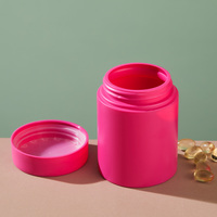 Bouteilles en plastique PET opaques blanches en gros, flacons vides à large ouverture pour gélules et comprimés de vitamines