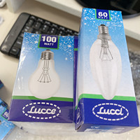 Ampoule miniature incandescente électrostatique transparente E27 B22 220v 110v A55 A60 100w