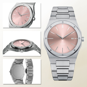 Mặt Số Sunray Màu Hồng Vỏ Thép Không Gỉ 36Mm Đồng Hồ Nhãn Hiệu Riêng Siêu Mỏng Đồng Hồ Đeo Tay Nữ Sang Trọng - Product Image 2