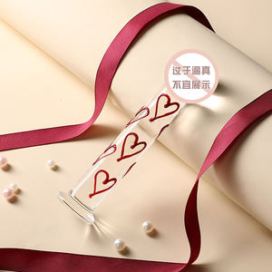 Vendita calda vetro soffiato <span class=keywords><strong>Dildo</strong></span> classe adulto strumento per il sesso femminile altamente ricercato-rosso cuore di cristallo <span class=keywords><strong>Dildo</strong></span> - Product Image 5