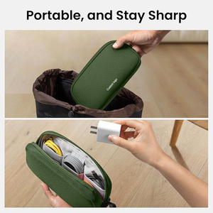 Electronics Organizer Travel Case, Water Resistant Travel Bag <b>Cable</b> Organizer for Essentials, Tech Pouch Accessories Storage - Product Image 3
