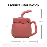 Ensemble de repas Disneyfama personnalisé 6 à 9 pièces pour enfants, en silicone, avec tasse à bec, cuillère à bavoir, vaisselle en céramique durable pour bébé
