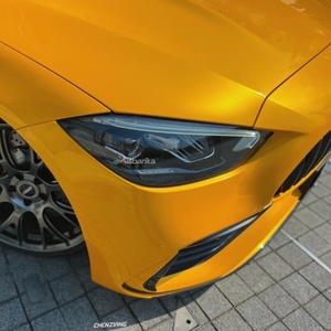 Enveloppe de vinyle haute brillance avec dégagement d'air brillant PET jaune <span class=keywords><strong>film</strong></span> couleur de <span class=keywords><strong>voiture</strong></span> autocollant de véhicule complet sans bulles - Product Image 6