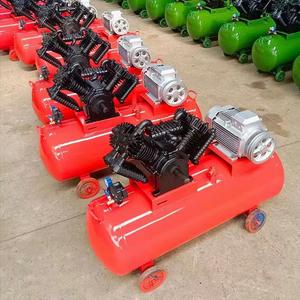 Industrial Heavy Duty Air Compressor 2 Cylinder Piston Type 880 Rpm For Sandblasting Painting Tire Inflating - Product Image 1