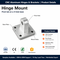 Kit de pièces CNC en aluminium sur mesure : support de montage, barre de liaison, bloc d'axe, embout pour l'automatisation, le mobilier et l'équipement de fitness