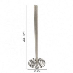 Écrase-pommes manuel en acier inoxydable avec poignée allongée pour cuisine créative - Product Image 2