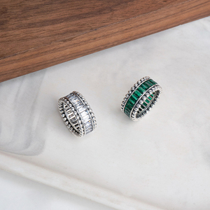 Bague d'index pour femmes, élégante et tendance, légère et luxueuse, polyvalente, mode haut de gamme, océan fantaisie, style minimaliste, lumière flottante - Product Image 5