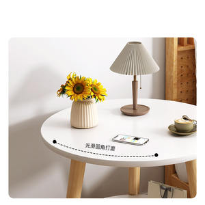 Mesa auxiliar Mesa redonda Sofá Mesa de comedor Minimalista y creativa Café pequeño para dormitorio Balcón Mesita de noche Sala de estar - Product Image 5