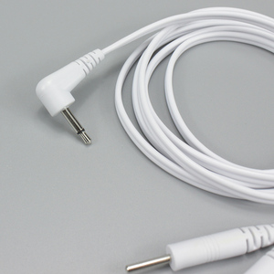 Unit puluhan kawat elektroda kabel timbal 2.5mm Mono hingga 2.0mm DC dua pin PVC tembaga padat 28AWG * 2F PVC COOPER 1m - Product Image 4