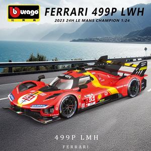 Vera licenza <span class=keywords><strong>Bburago</strong></span> 1:24 F Le Mans 499P modello di <span class=keywords><strong>auto</strong></span> in lega modello di <span class=keywords><strong>auto</strong></span> giocattolo <span class=keywords><strong>auto</strong></span> da corsa amante della decorazione collezione regalo - Product Image 2