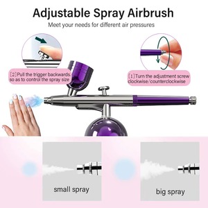 Pistolet de pulvérisation sans fil portable pour nail art, compresseur aérographe ABS pour peinture, modélisation et artisanat - Product Image 4