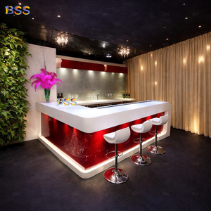 Barra de Bar Interior y Sillas, Diseño Moderno de Barra de Club, BSS China, Fábrica Profesional de Barras y Taburetes para Restaurantes Personalizados - Product Image 4