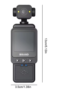 Mini caméra d'action numérique 2025 avec écran IPS 3,5 pouces, anti-tremblement, Wi-Fi, 4K HD CMOS, grand <span class=keywords><strong>angle</strong></span> 180°, vision nocturne, MicroSD, montre - Product Image 6