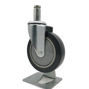 En Yeni Tasarım Bilyalı Rulmanlı SSDJ 70kg 3in/75mm TPR Endüstriyel Orta Hizmet Tipi Dişli Gövdeli Tekerlek - Product Image 1