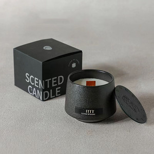 C & H Creative pot en céramique givré <span class=keywords><strong>bougie</strong></span> huile cire de soja apaisant sommeil maison parfum ornements cadeau d'anniversaire <span class=keywords><strong>bougie</strong></span> d'aromathérapie - Product Image 2