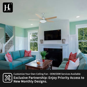 Ventilador de Techo Moderno y Silencioso con Motor de CC de Cobre Puro de 52 Pulgadas, Altavoz Bluetooth, Control Remoto y Luz - Product Image 6