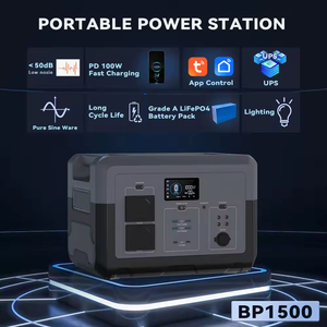 Générateur solaire portable RHT 2400w, batterie de secours mobile pour la maison, Lifepo4, onduleur à onde sinusoïdale pure, chargeur de camping, 2560wh - Product Image 2