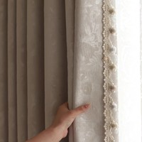 Cinta de Encaje con Borlas de Perlas Elegantes y Flecos de 2.2cm, Cinta Floral para Manualidades, Costura, Cortinas, Sofás, Almohadas y Decoración del Hogar