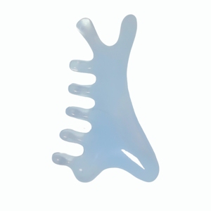 หวีนวดอเนกประสงค์เรซิ่นสีขาว เครื่องมือนวดสปาเพื่อความงาม - Product Image 1