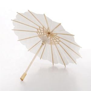 84OD Parapluie en papier peint à la main blanc à l'huile Parapluie artisanal pour enfants avec papier vierge de style féerique pour la peinture - Product Image 3