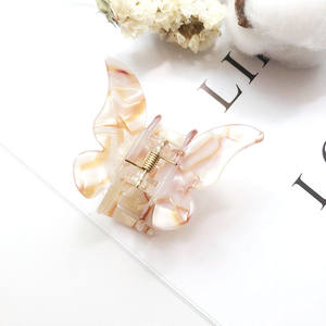 Pinzas para el <span class=keywords><strong>pelo</strong></span> <span class=keywords><strong>de</strong></span> estilo <span class=keywords><strong>coreano</strong></span> para niña, accesorios para el cabello con diseño simple, <span class=keywords><strong>corte</strong></span> acrílico, mini mariposa - Product Image 5