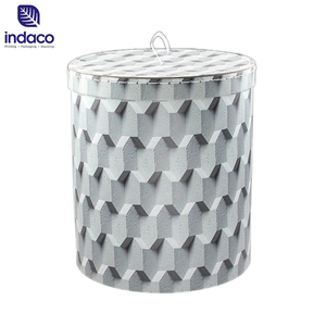 กล่องของขวัญกระดาษแข็งทรงกลมพร้อมฝาปิด กล่องของขวัญงานฝีมือ ขายส่ง - Product Image 3