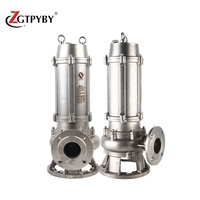 Pompes submersibles pour eaux usées 1 CV, pompe à boue acide, pompe submersible en acier inoxydable pour l'égouttage des usines