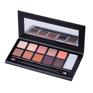 Palette de fards à paupières nude mats et waterproof, marque privée, sans cruauté, végane, avec paillettes - Product Image 2