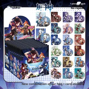 Badge en métal en gros, boîte mystère, 75 mm, double flash, à tirer, broche Song Yuqi Tianguan Genshin Impact - Product Image 2