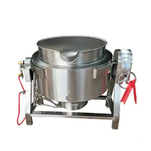 Butter Jam Making Jacketed Steam Kettle Stir Frying Industrial Sauce Cooking Machine