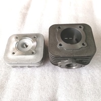 Haut de gamme 70cc47mm Piaggio Typhoon50 2T Kit de bloc de cylindre de course à gros alésage tête pour moteurs de moto Gilera Italjet Xr 50cc 2T