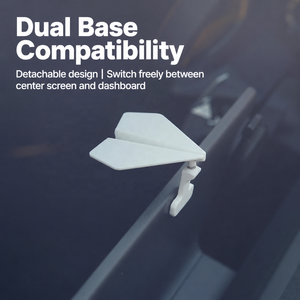 3D Printed Paper Airplane <b>Car</b> Dashboard <b>Ornament</b> Gravity Swaying Center Screen Decor Dual Base Mount Auto Interior Accessory - Product Image 3